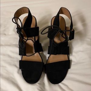 Black High Heel Sandals WORN ONCE